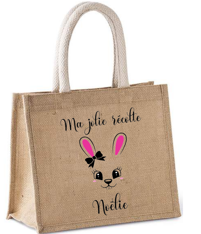 sac jute fille yeux