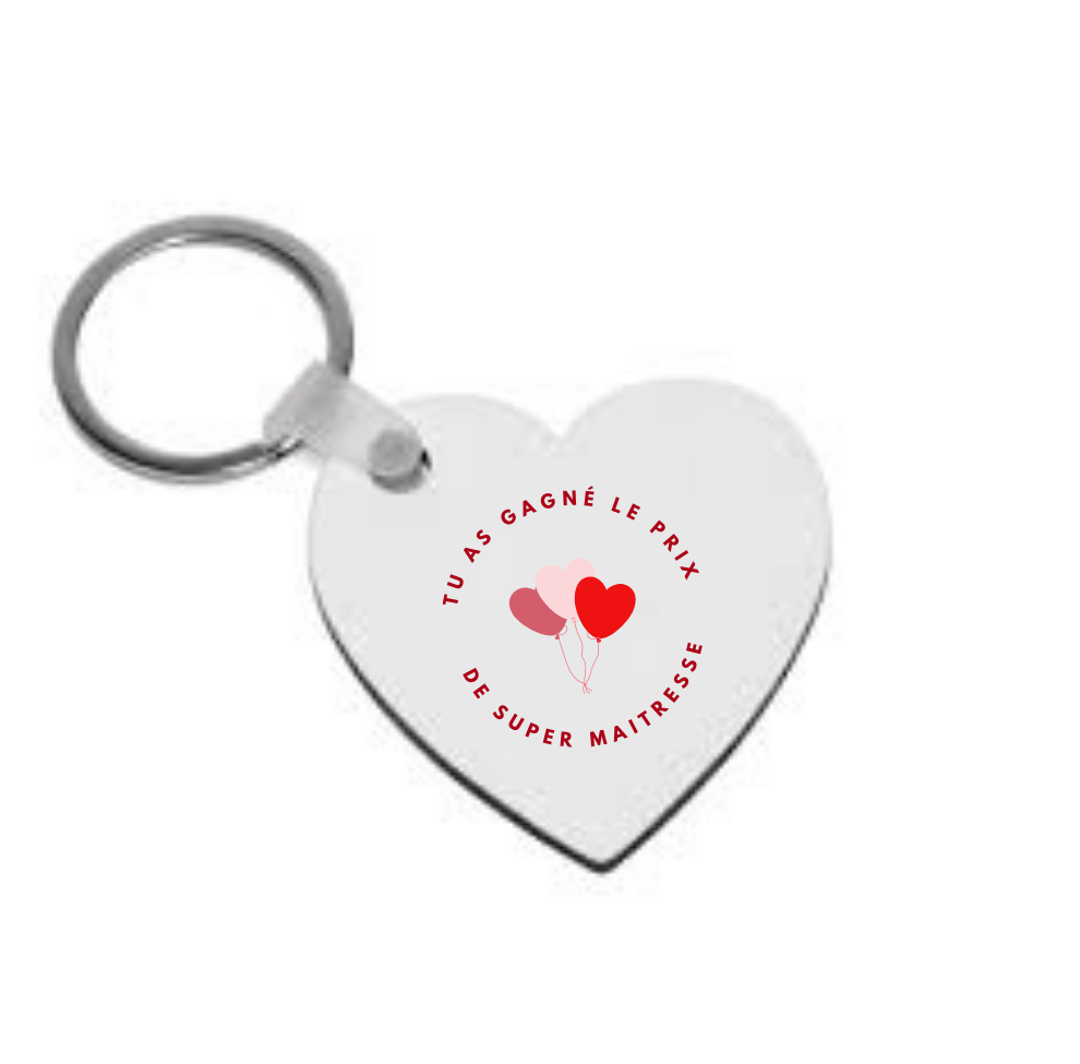 Porte clefs cœur Premier prix