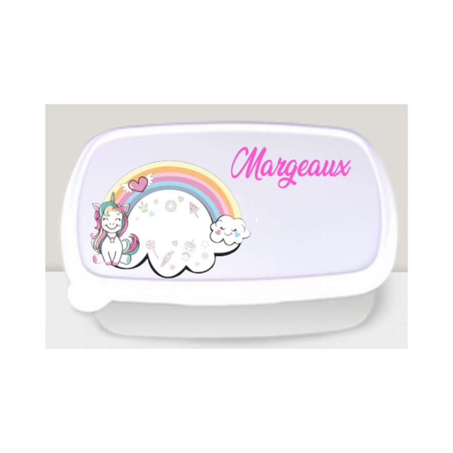 Boite à goûter licorne