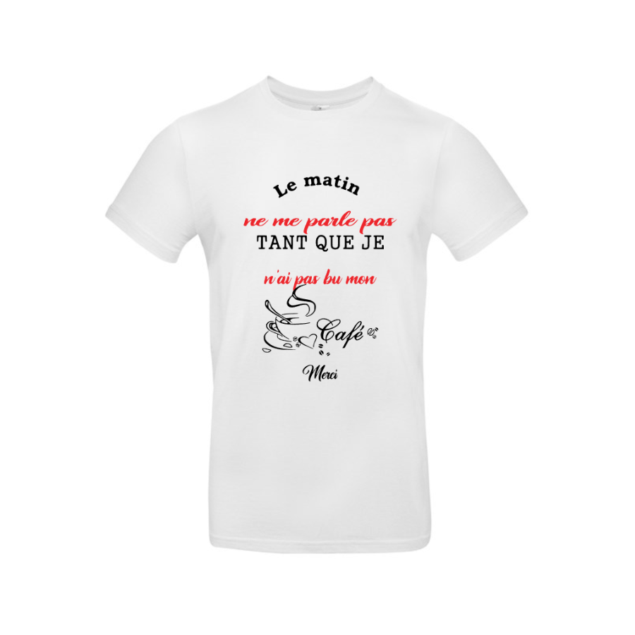 T-Shirt Café Blanc