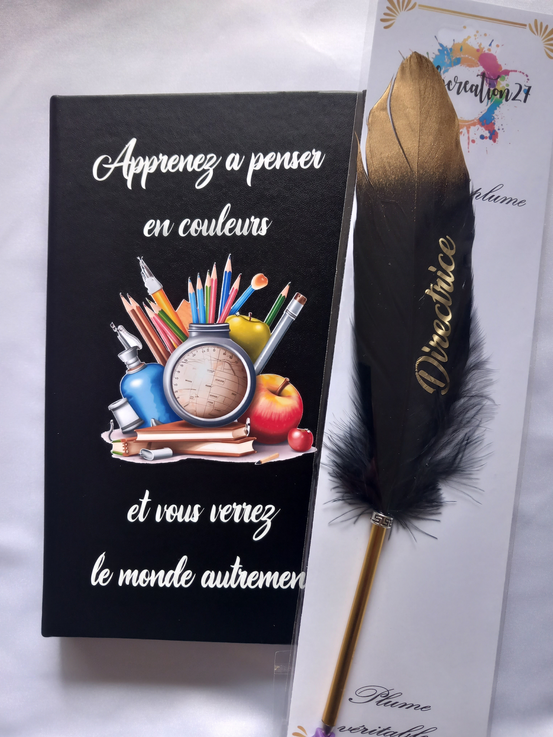 Duo carnet monde et plume