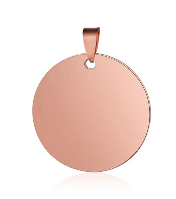Médaillon rond Rose