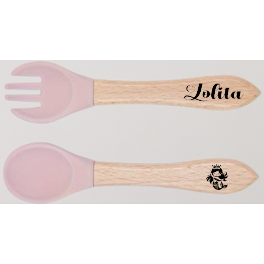 Couvert personnalisé rose