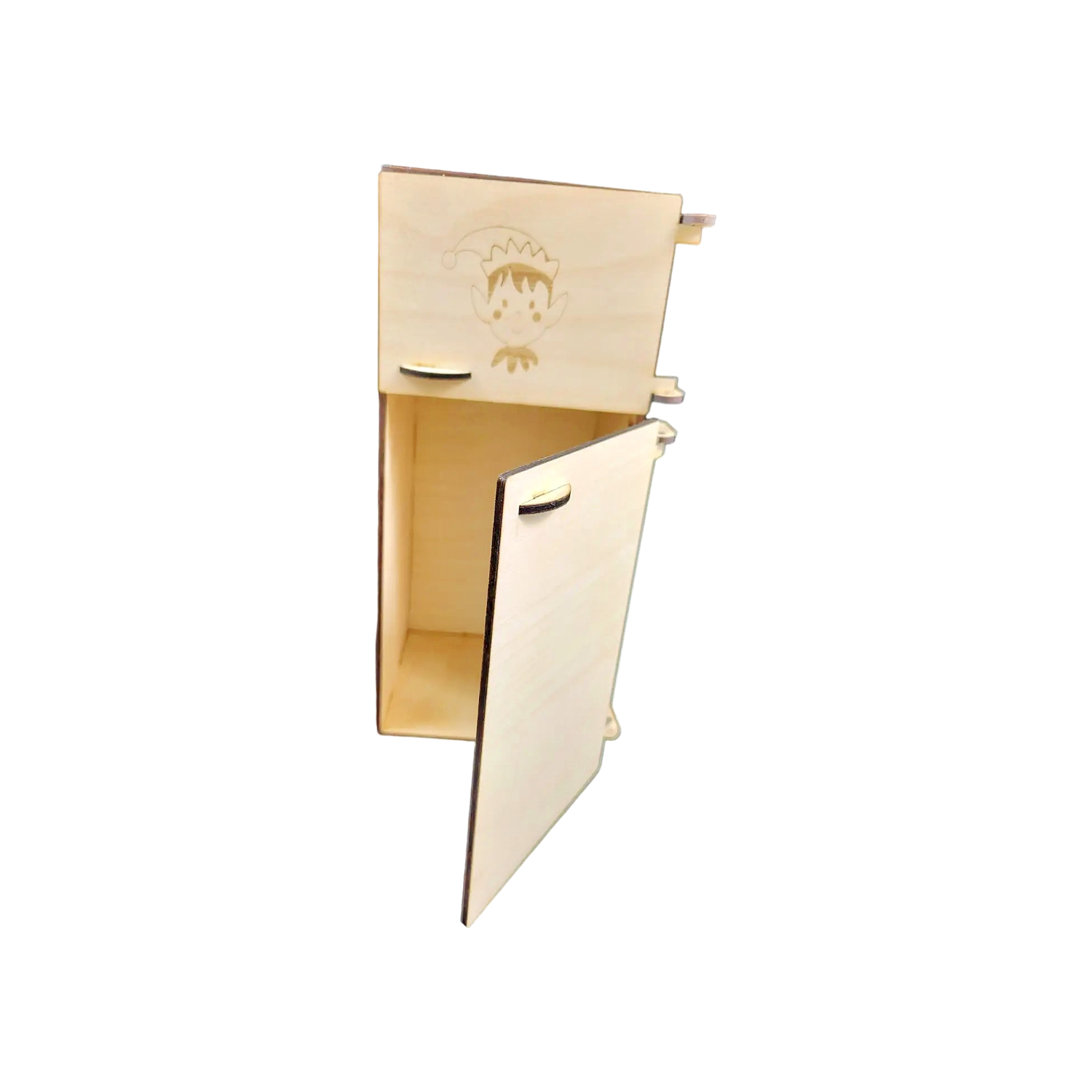 Frigidaire en Bois pour Lutins Farceurs