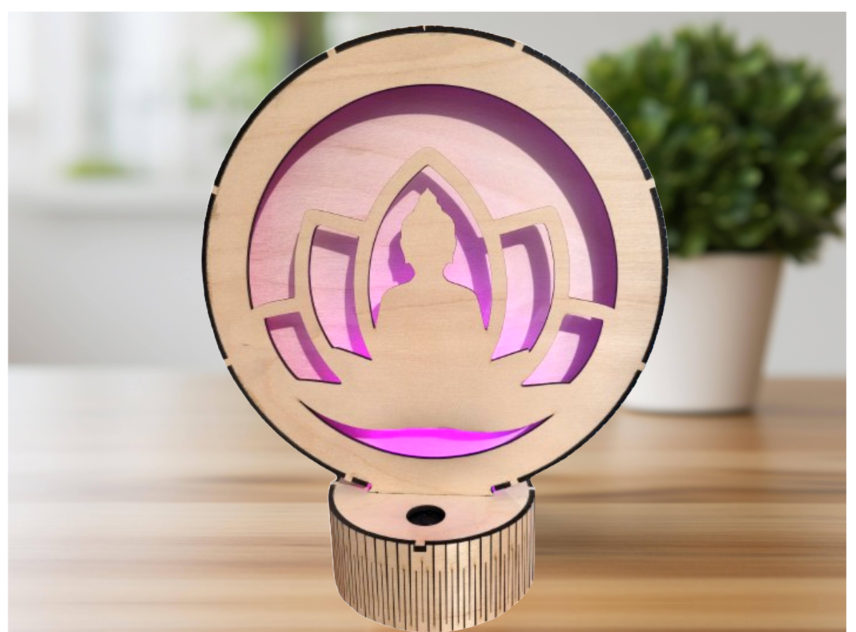 Lampe Bouddha Lotus