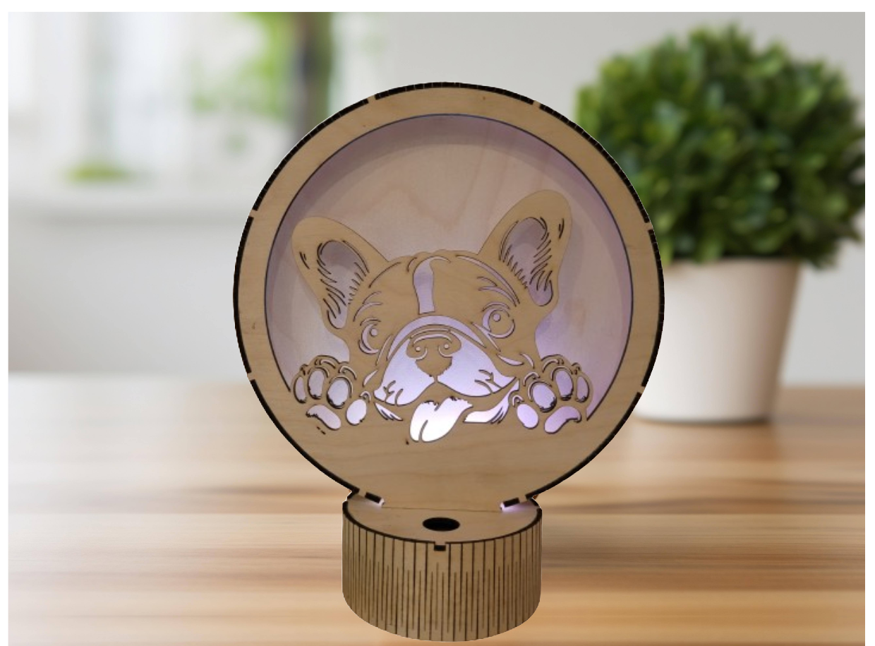 Lampe Bouledogue Français