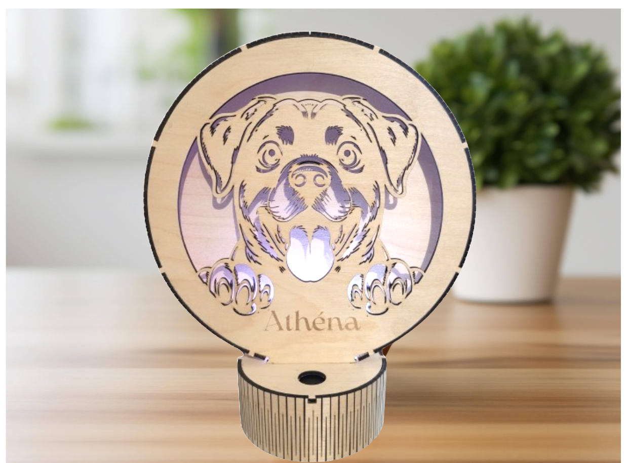 Lampe Rottweiler