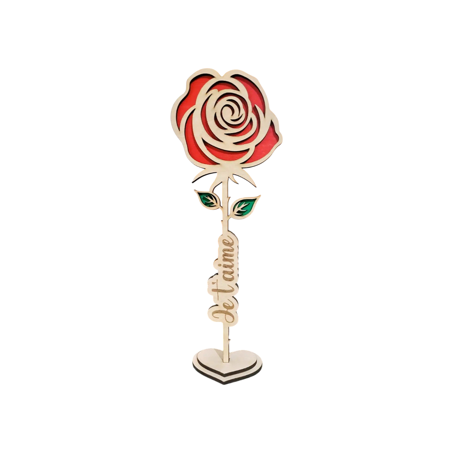 Rose en bois