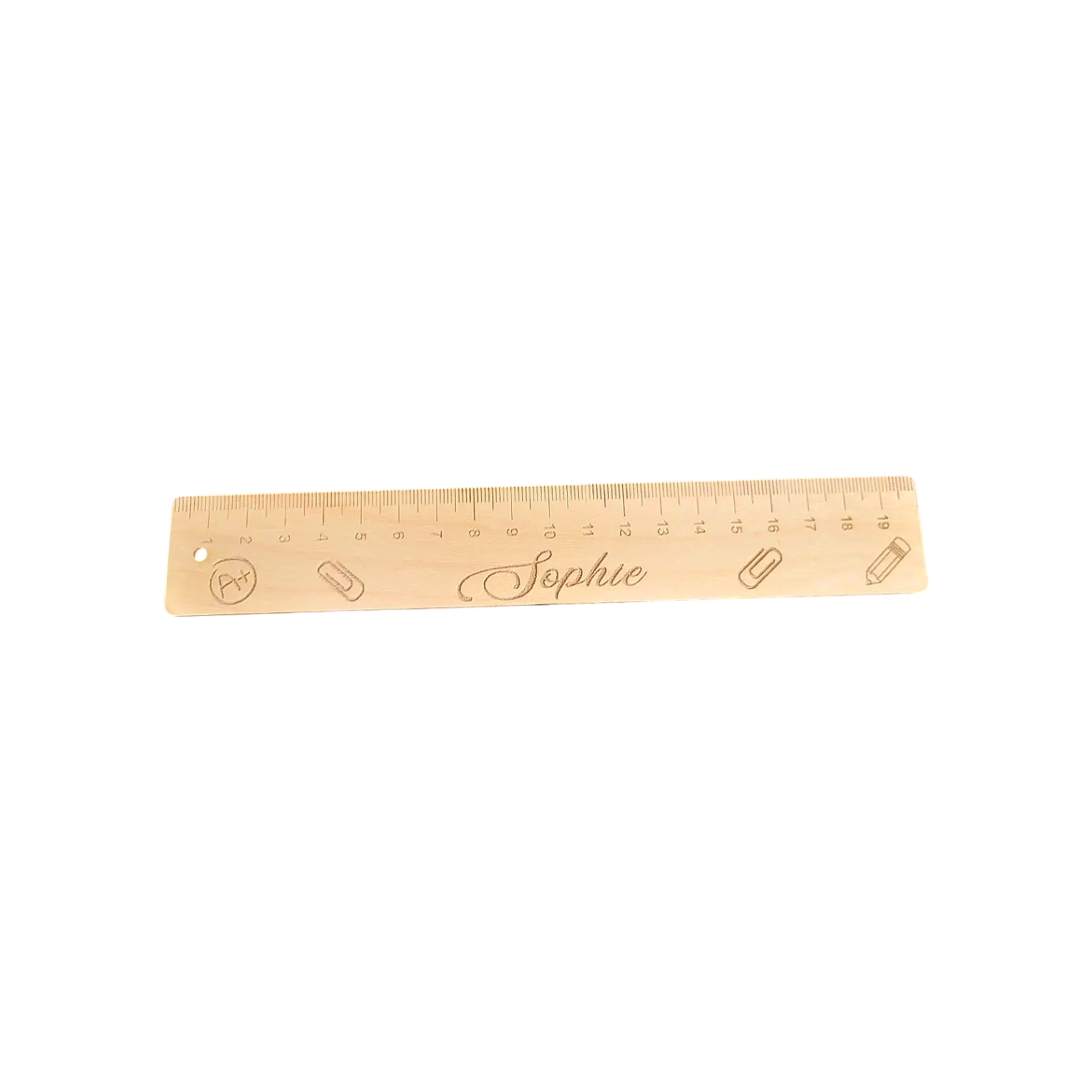 Règle en Bois Personnalisée avec Nom
