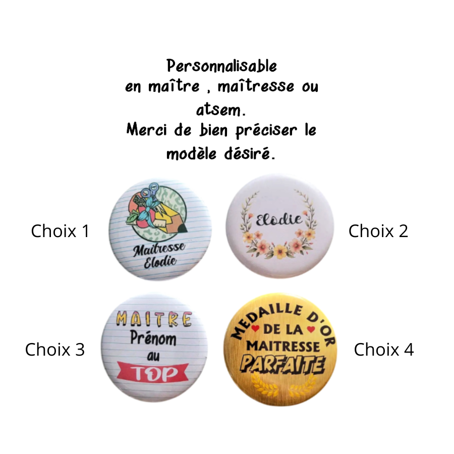 Badges Personnalisables pour Enseignants