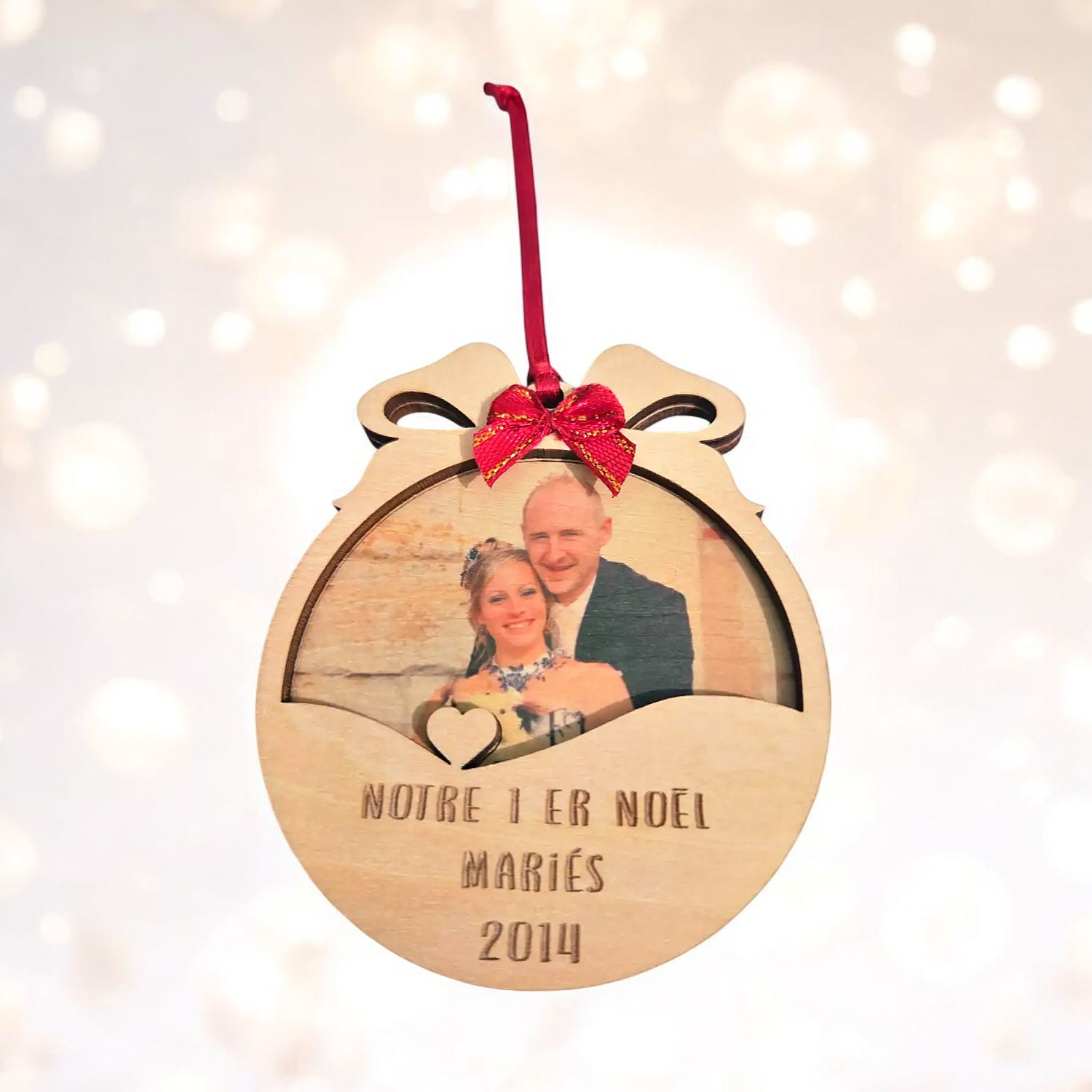 Boule de Noël Personnalisée Photo