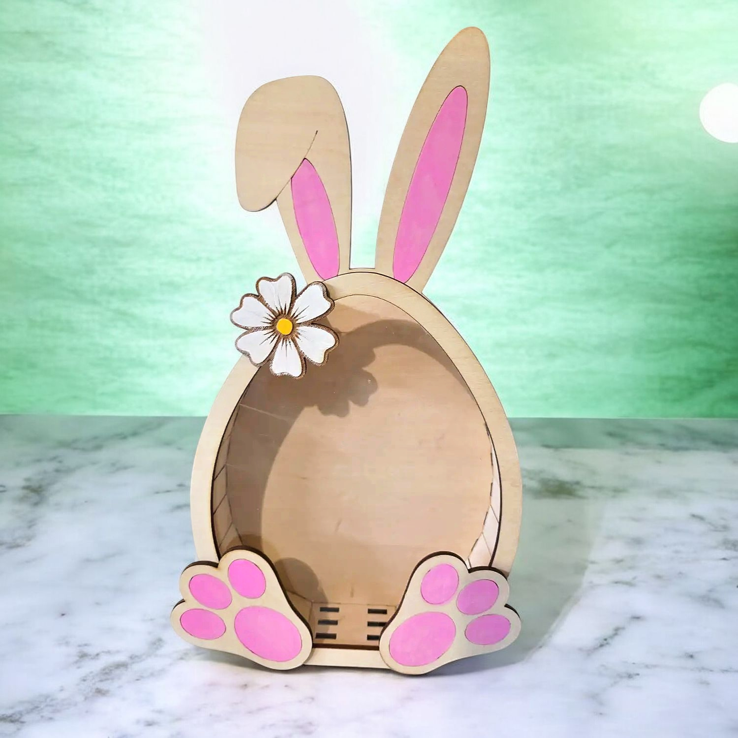 Porte-Bonbons Lapin de Pâques en Bois
