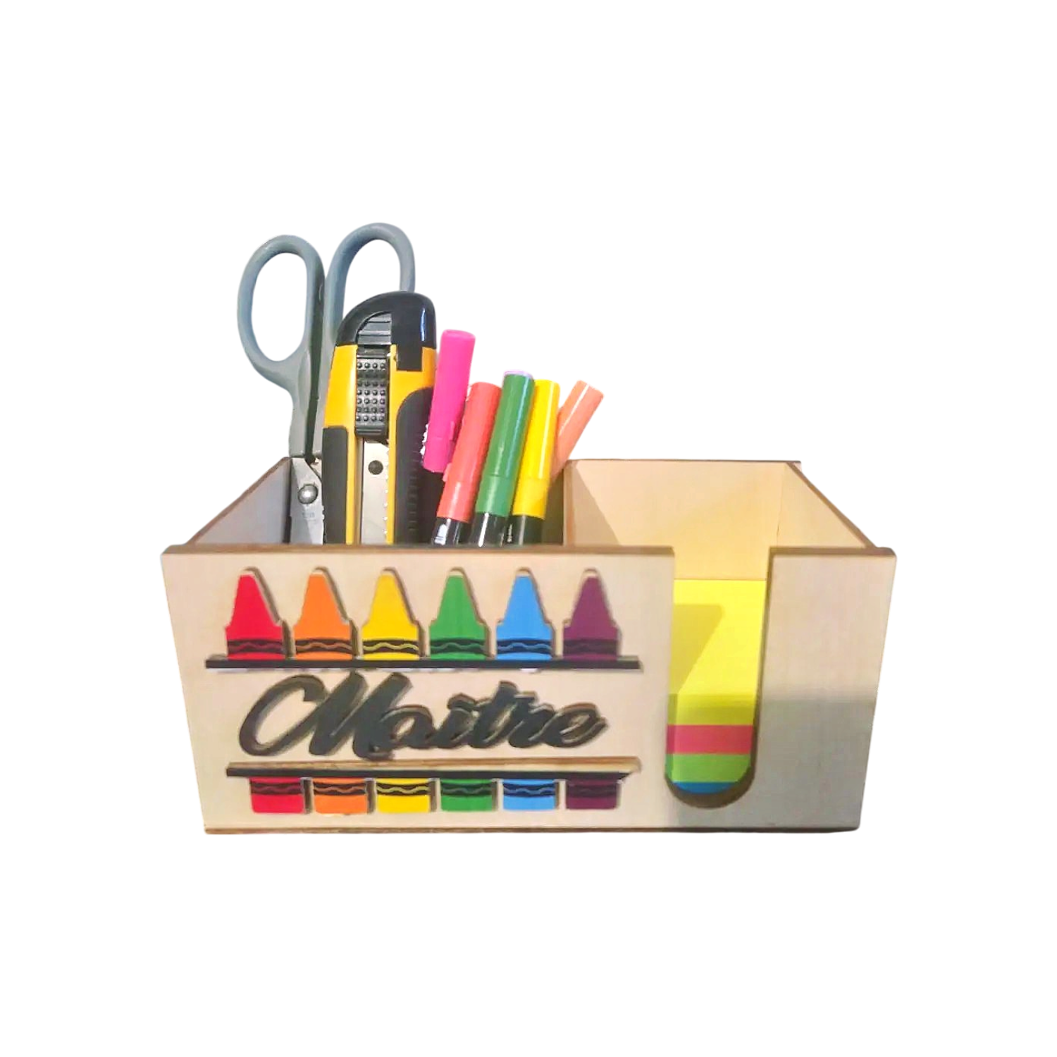 Organisateur de Bureau en Bois