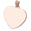 Médaillon coeur rose