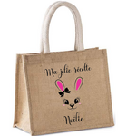 sac jute fille yeux