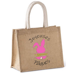 sac jute fille dos