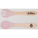 Couvert personnalisé rose