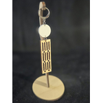 Boucles dOreilles en bois et acrylique