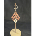 Boucles dOreilles en bois et acrylique