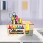 Organisateur de Bureau en Bois