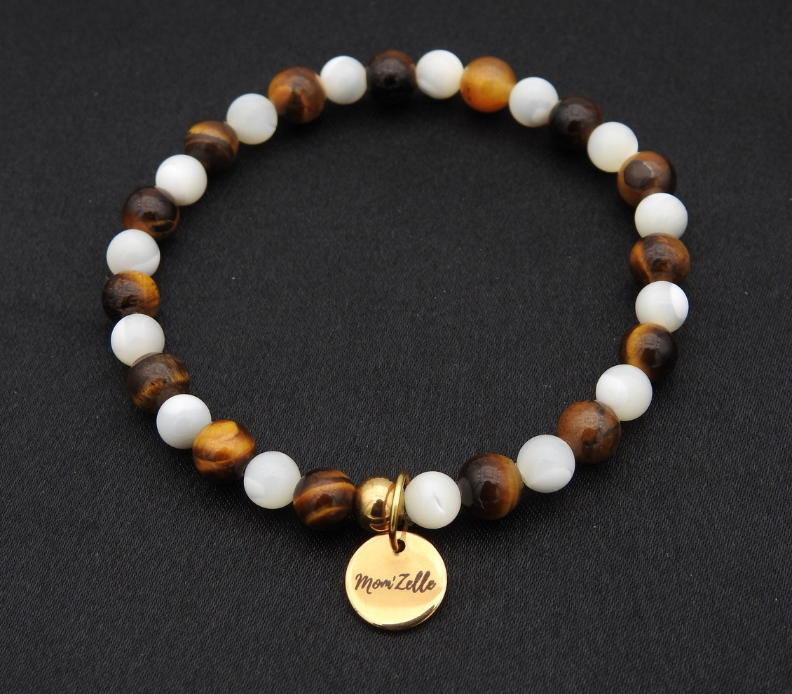 Bracelet en Nacre – ENAE Minéraux 💎