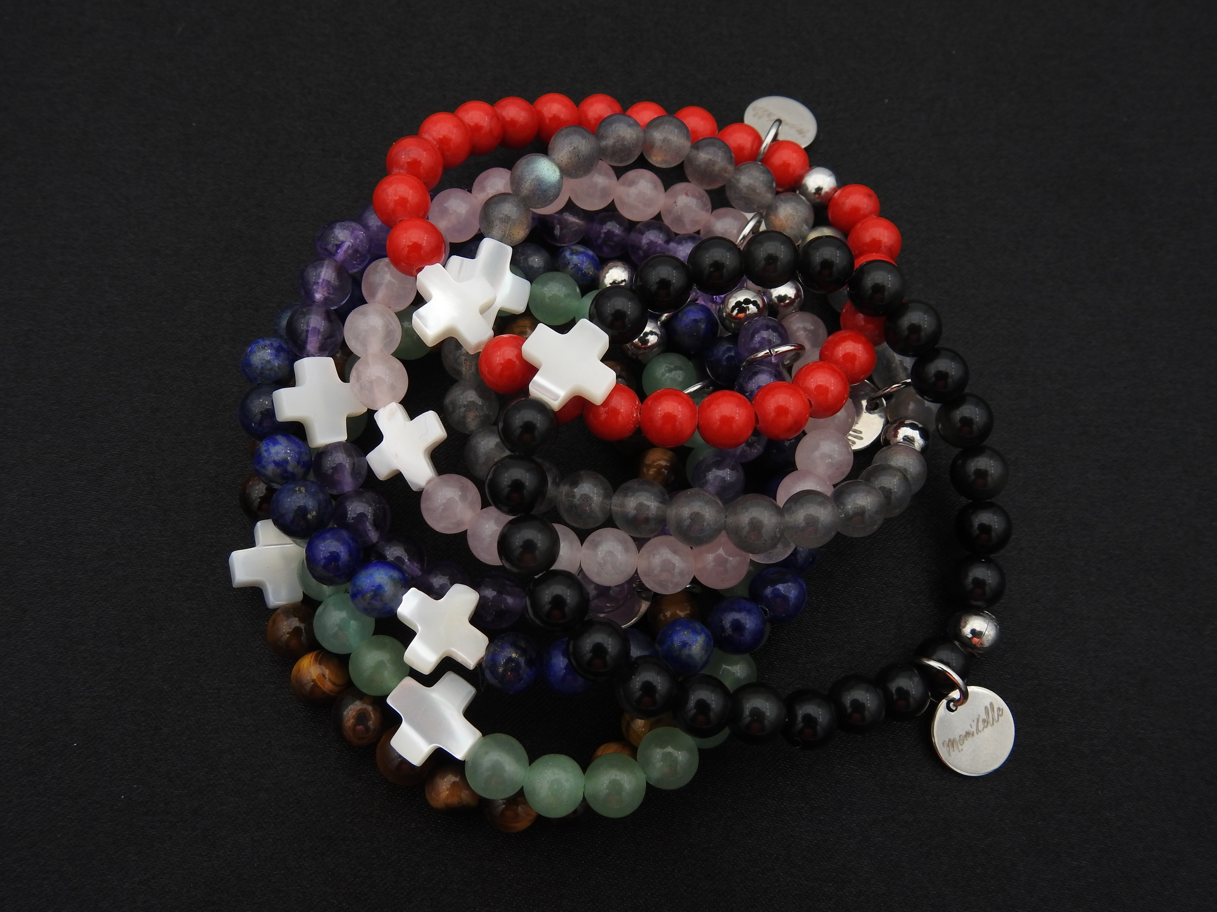 Bracelets spirituels « FANTASTICO » ornés de pierres fines | Bracelet Fantastico | MomZelle | MMC141