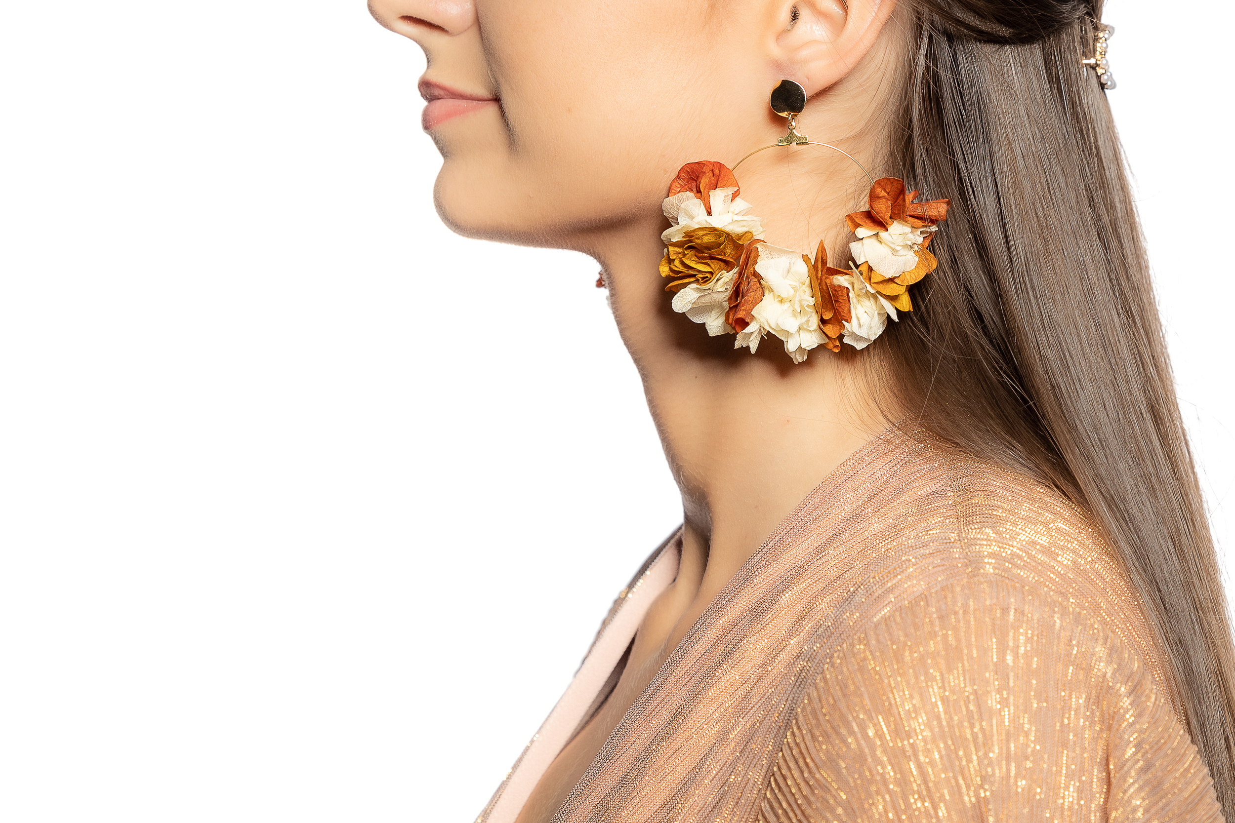 boucles d'oreilles fleurs stabilisées MARBELLA |  Mom'Zelle bijoux | MMC191|