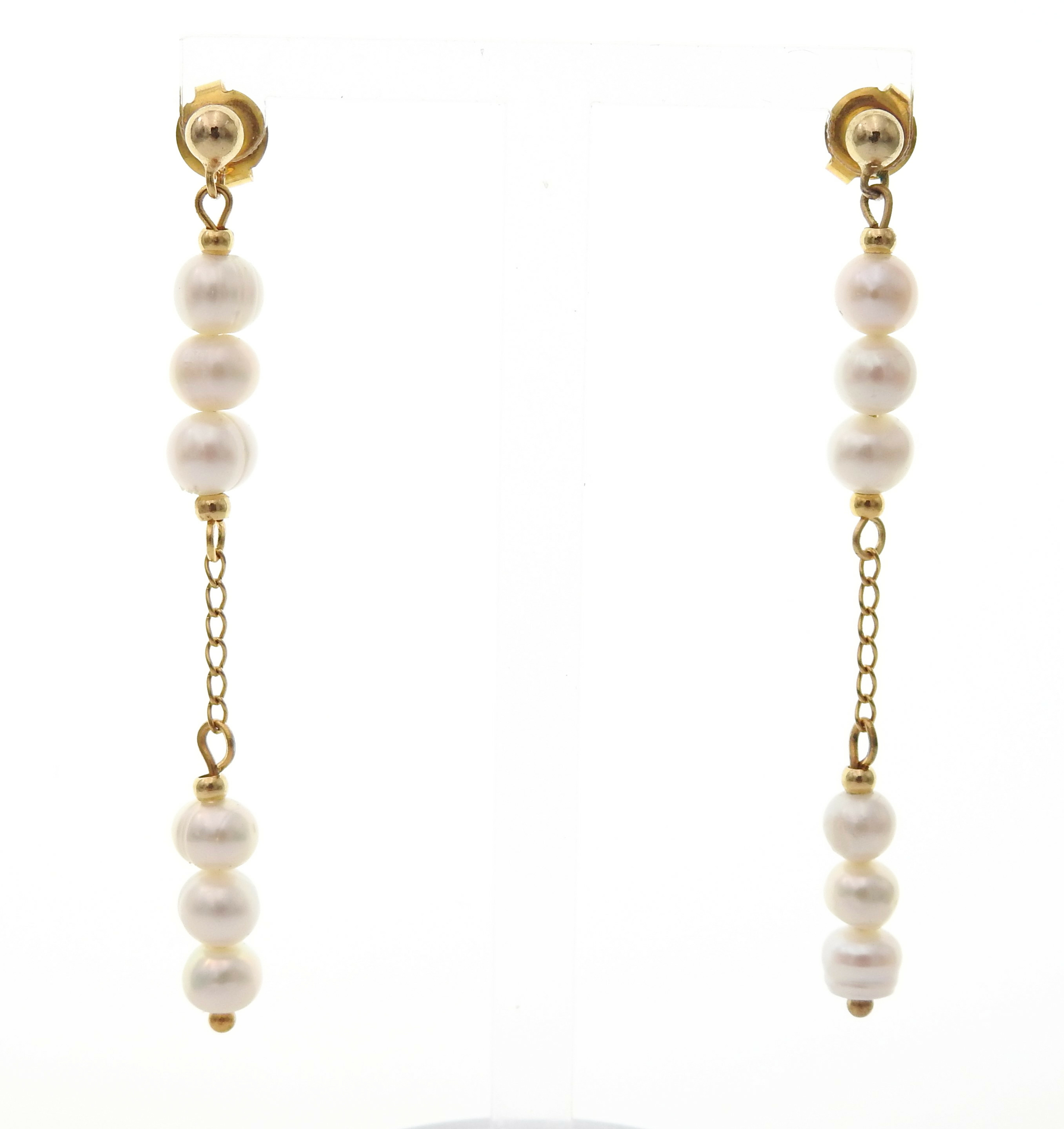 Boucles doreilles de mariage ornées de perles deau douce | Boucles d’oreilles de mariage CACERES | MomZelle Bijoux MMC213