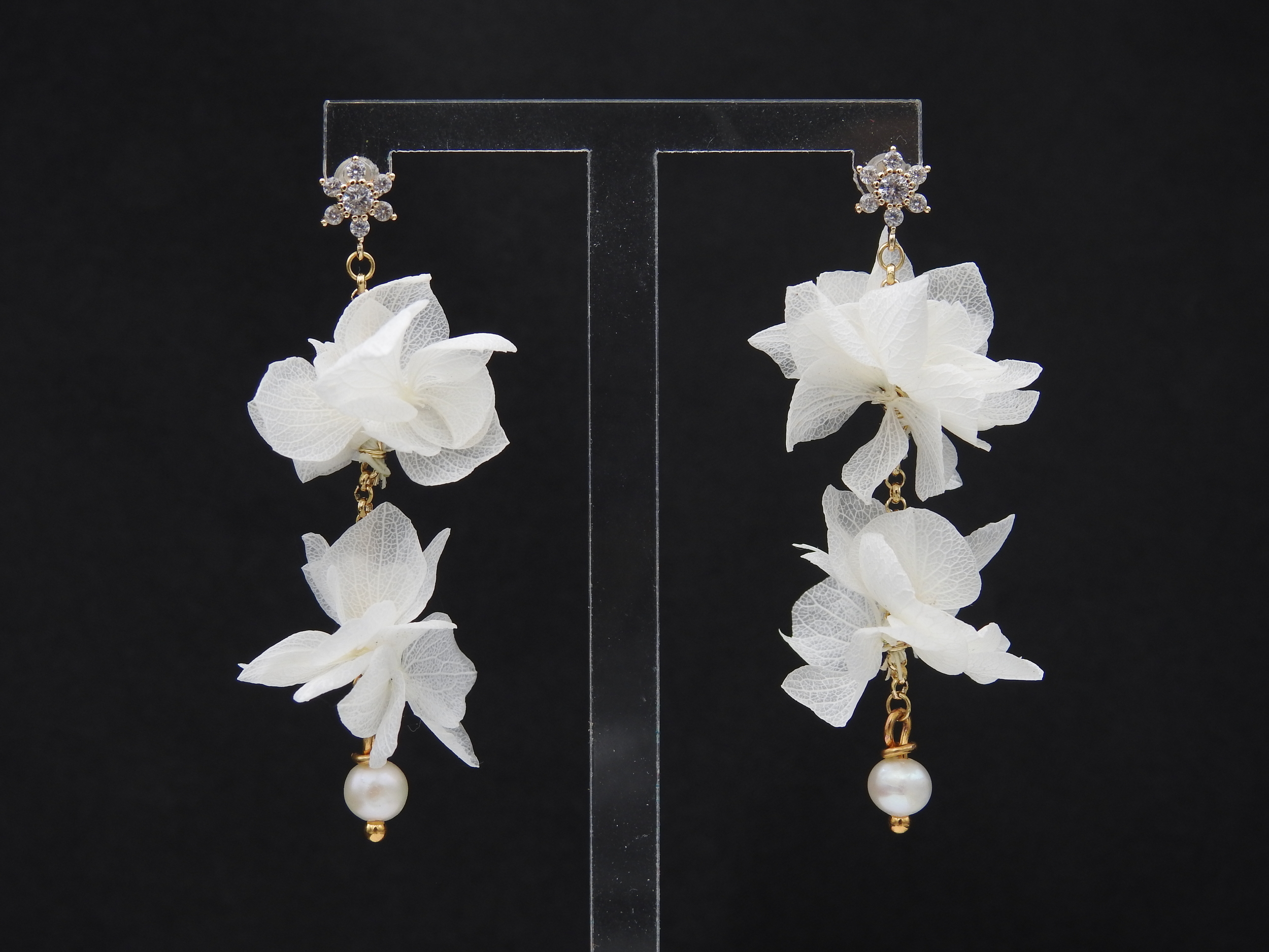 Boucles doreilles fleurs stabilisées | Boucles doreilles fleurs stabilisées ISIS | MomZelle Bijoux MMC314