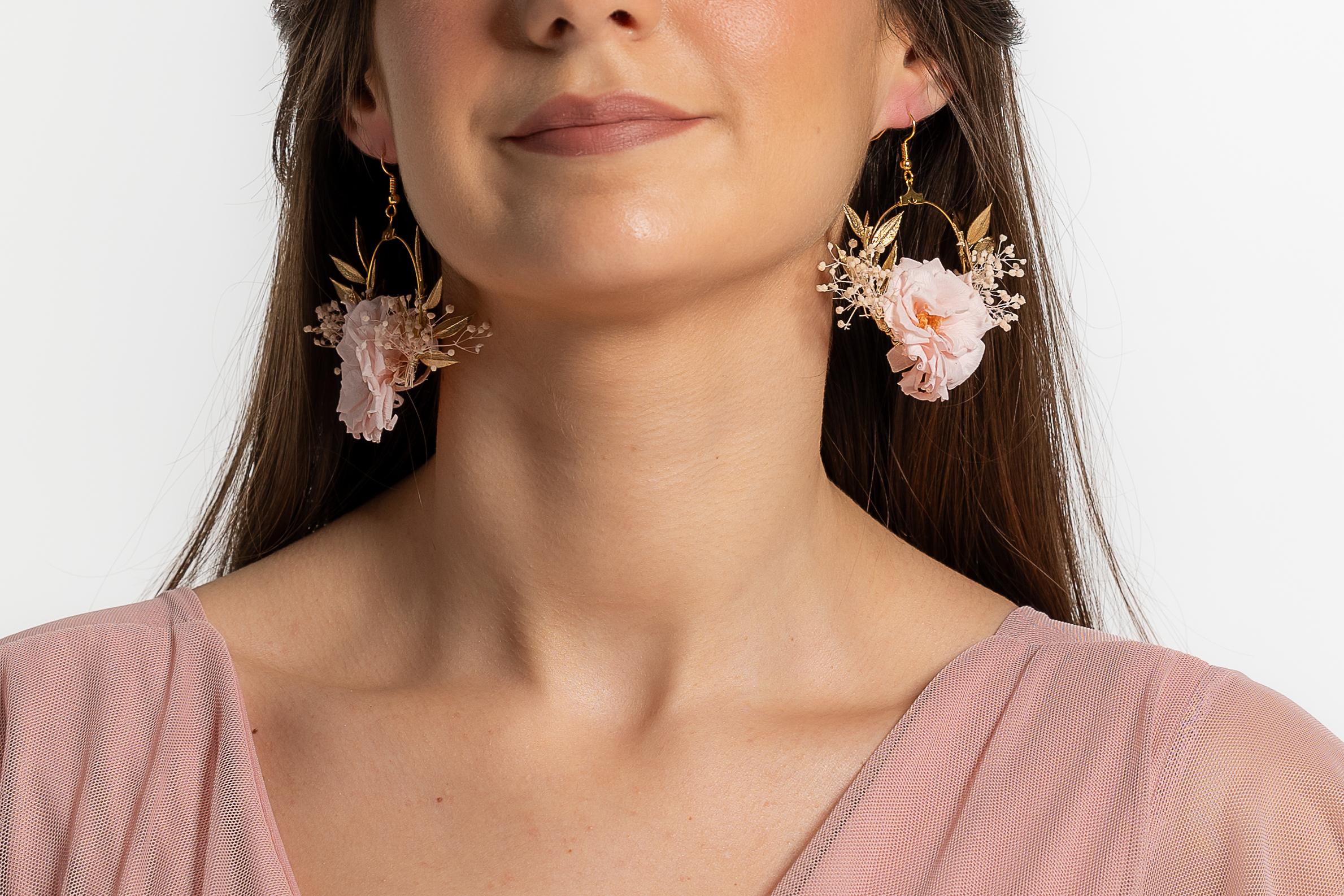 Boucles d'oreilles fleuries élégantes et raffinées | Boucles d'oreilles élégantes et raffinées CATERINA | Mom'Zelle Bijoux MMC322