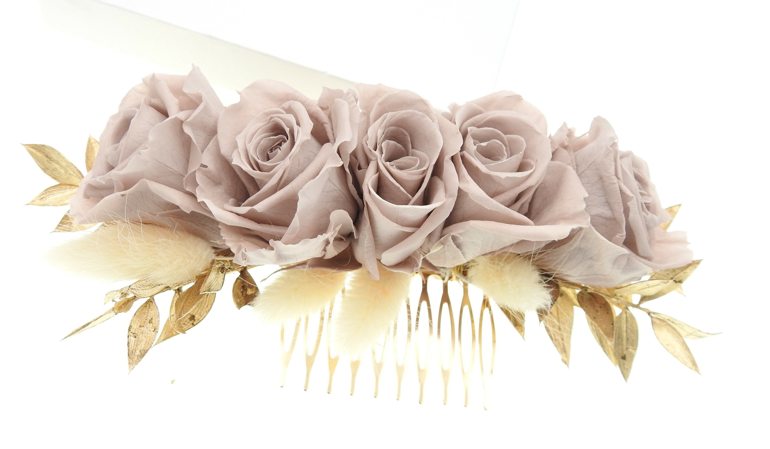 Peigne à cheveux fleuri élégant et raffiné | Peigne à cheveux fleuri élégant et raffiné INDRA| MomZelle Bijoux MMC319