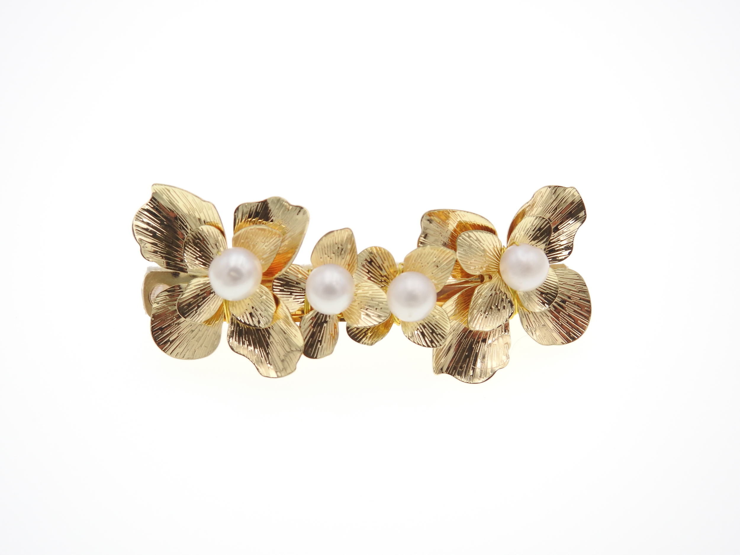 Barrette de mariage chic et raffinée ornée de perles naturelles | Barrette de mariage chic et raffinée ornée de perles naturelles  EMMA| MomZelle Bijoux MMC281