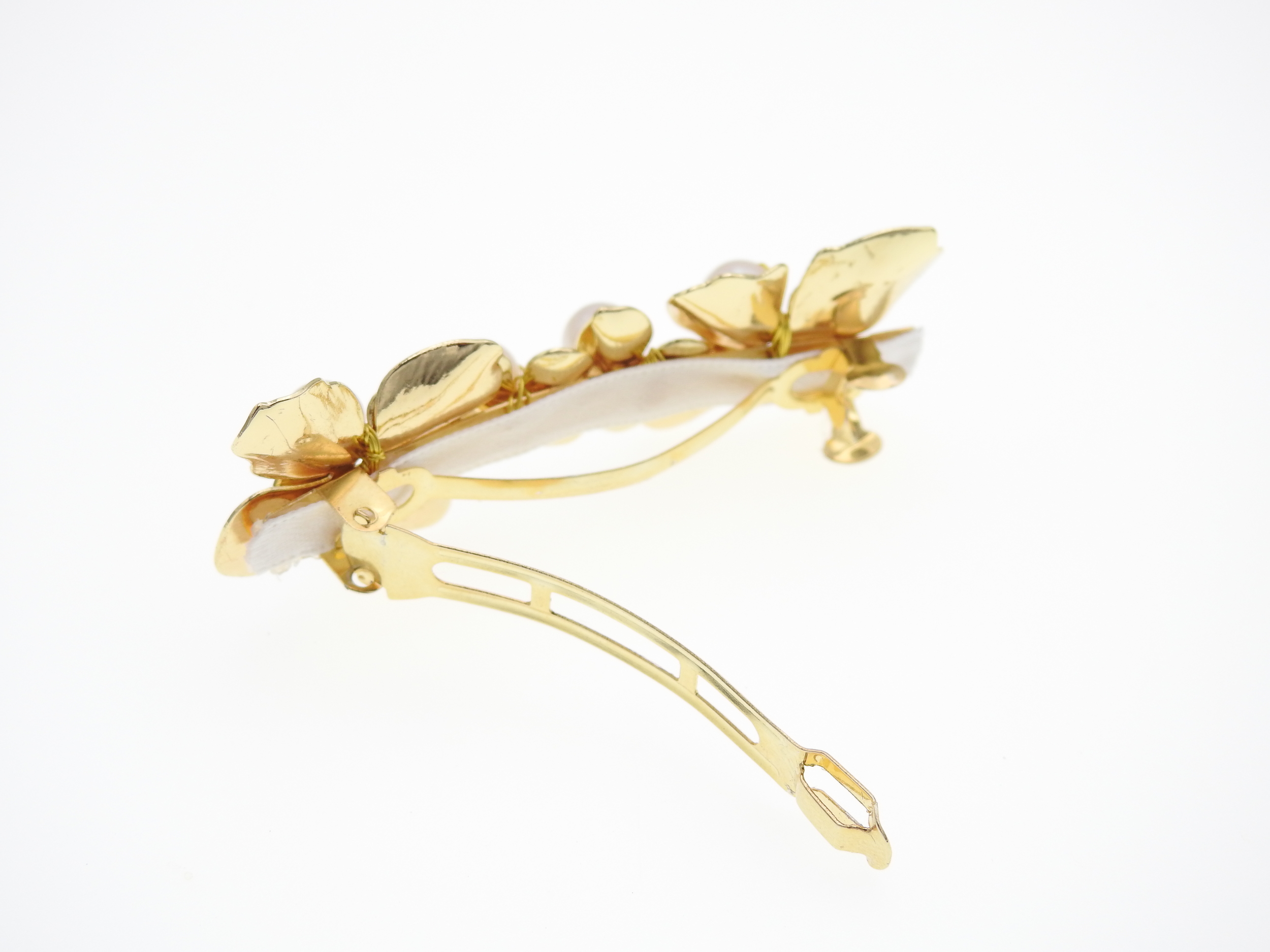 Barrette de mariage chic et raffinée ornée de perles naturelles | Barrette de mariage chic et raffinée ornée de perles naturelles  EMMA| MomZelle Bijoux MMC281