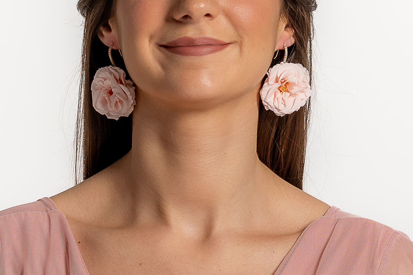 Boucles doreilles fleuries aux accents poétiques| Boucles doreilles fleuries aux accents poétiques APPOLINE| MomZelle Bijoux MMC332