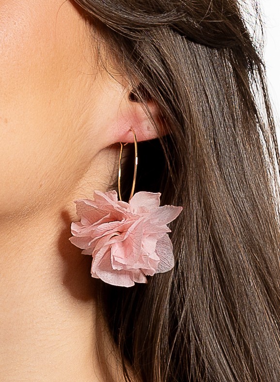 Boucles doreilles fleurs stabilisées | Boucles doreilles fleurs stabilisées ZELIA| MomZelle Bijoux MMC333