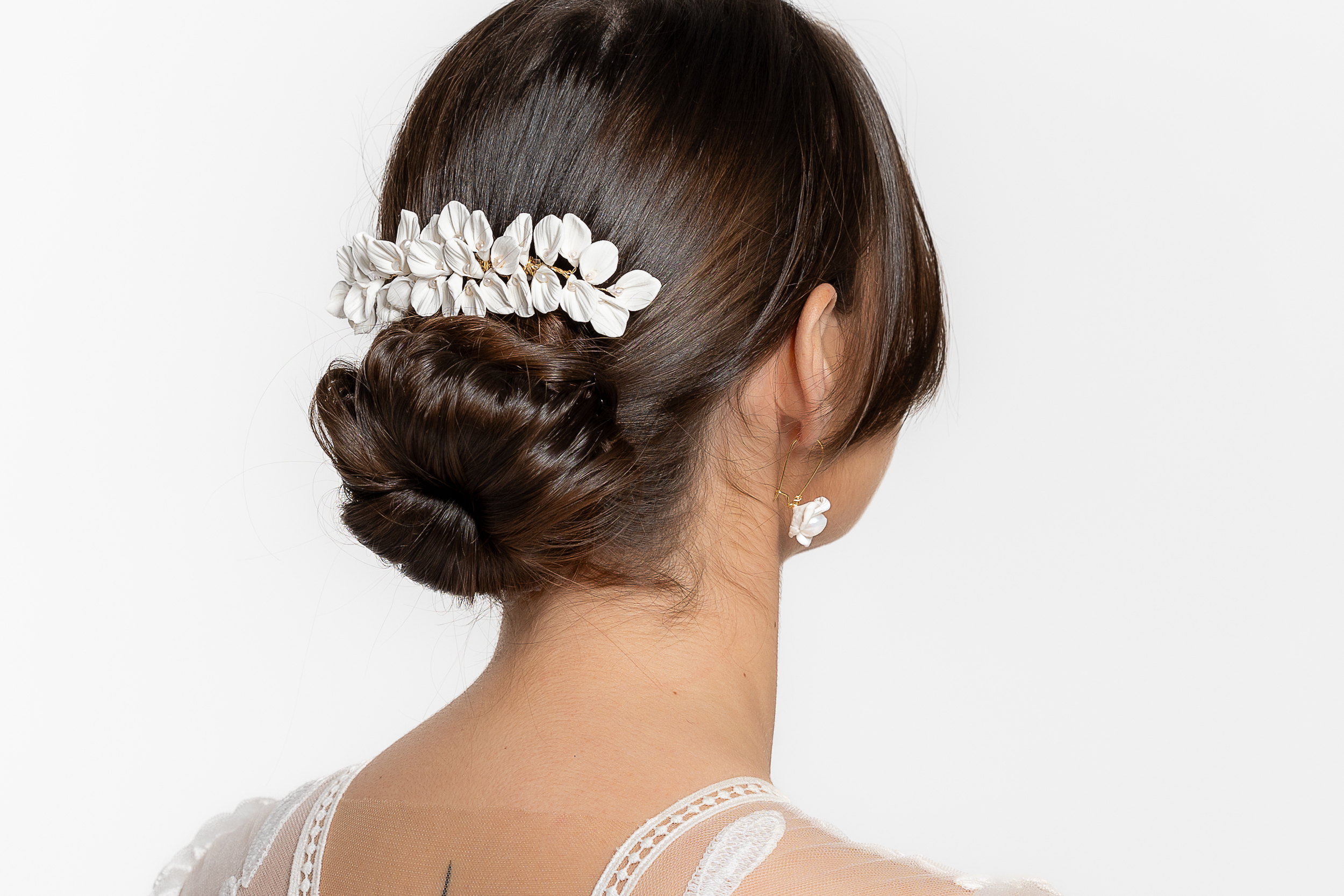 Peigne à cheveux en porcelaine | Peigne à cheveux en porcelaine FANTINE| MomZelle Bijoux MMC338