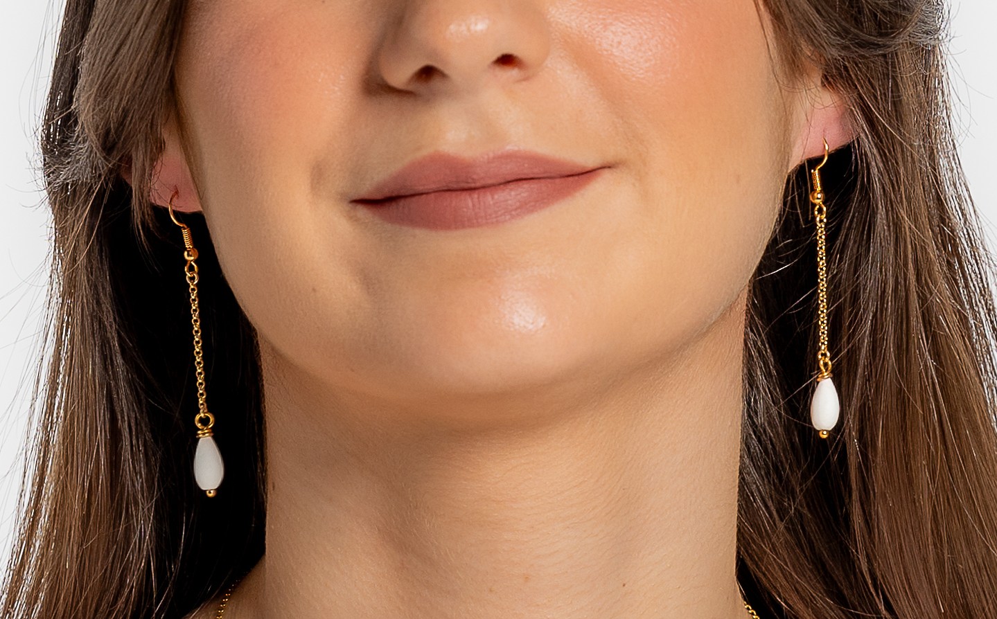 Boucles doreilles en porcelaine |Boucles doreilles en porcelaine BERTILLE| MomZelle Bijoux MMC341