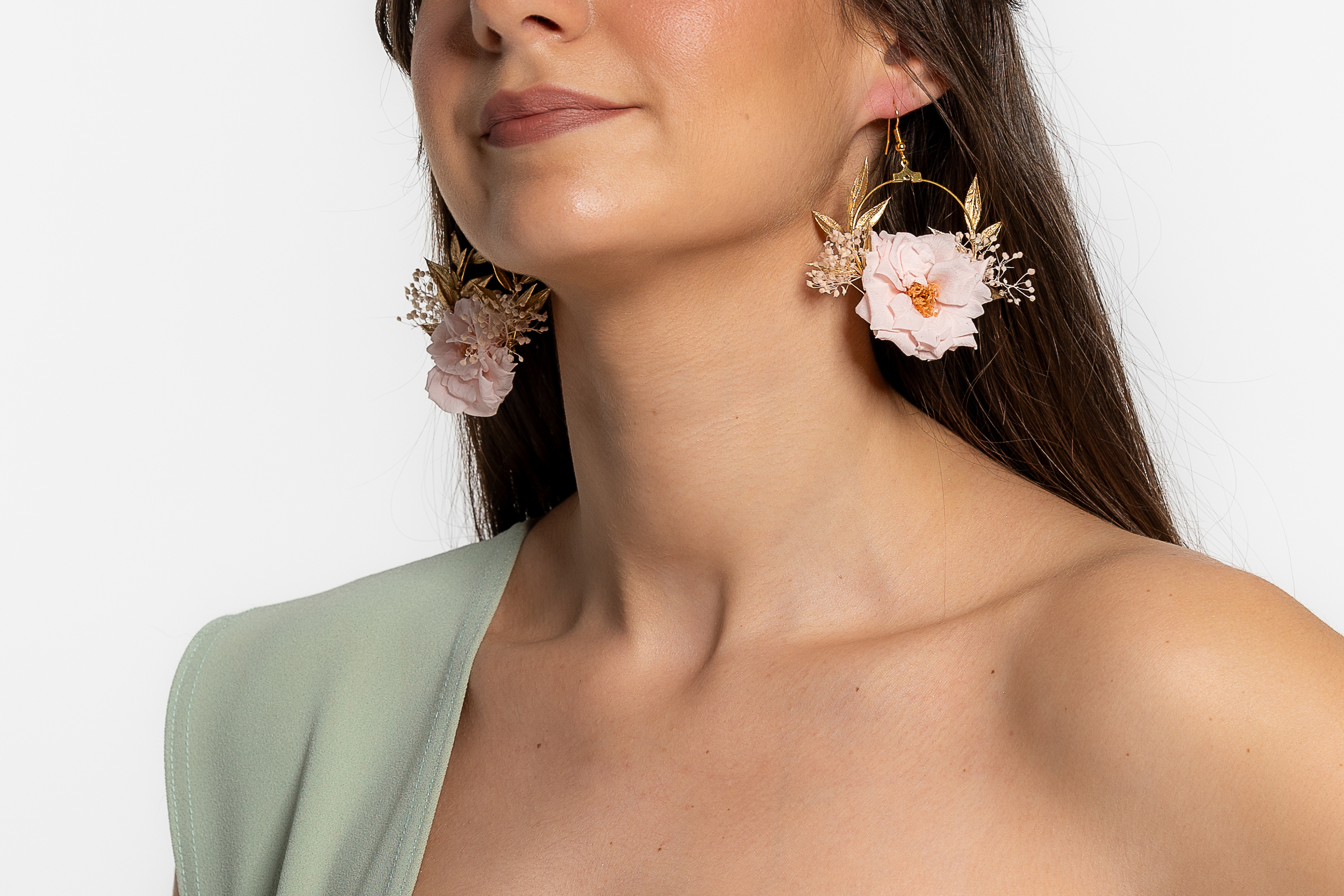 Boucles d'oreilles fleuries élégantes et raffinées | Boucles d'oreilles élégantes et raffinées CATERINA | Mom'Zelle Bijoux MMC322