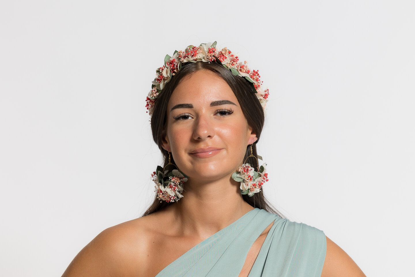 Couronne De Mariage Strass + Voile Élégant – Set Luxe Mariée, Bijoux De Tête Et Voile 55 Cm Pour Mariage Et Fête