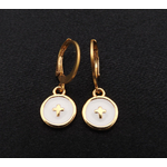 Boucles d’oreilles FIDELIA avec pendentif motif croix | Boucles doreilles Fidelia |MomZelle| MMC096
