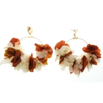 boucles doreilles fleurs stabilisées MARBELLA |  MomZelle bijoux | MMC191|