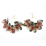 Boucle doreilles champêtres ornées de fleurs stabilisées ORNELLA | Boucles doreilles champêtres ornées de fleurs stabilisées ORNELLA | MomZelle BIjoux | MMC255