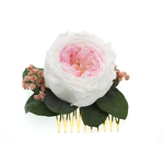 Peigne fleuri de mariage | Peigne de mariage fleuri PILAR | MomZelle Bijoux | MMC277