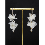 Boucles d'oreilles fleurs stabilisées | Boucles d'oreilles fleuries MAENA | Mom'Zelle Bijoux MMC313