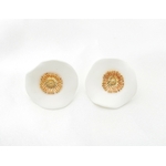 Boucles doreilles en  porcelaine froide | Boucles doreilles en porcelaine froide HELOÏSE| MomZelle Bijoux MMC326