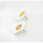 Boucles doreilles en  porcelaine froide | Boucles doreilles en porcelaine froide HELOÏSE| MomZelle Bijoux MMC326