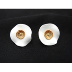 Boucles doreilles en  porcelaine froide | Boucles doreilles en porcelaine froide HELOÏSE| MomZelle Bijoux MMC326