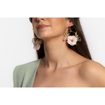 Boucles doreilles fleuries élégantes et raffinées | Boucles doreilles élégantes et raffinées CATERINA | MomZelle Bijoux MMC322