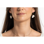 Boucles d'oreilles en porcelaine | Boucles d'oreilles en porcelaine AGATHE| Mom'Zelle Bijoux MMC325