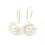 Boucles doreilles en porcelaine | Boucles doreilles en porcelaine AGATHE| MomZelle Bijoux MMC325